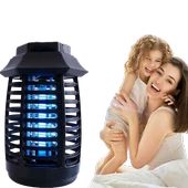 Sinek Öldürücü 2W Tutma Asma Saplı Sessiz Sinek Makinası Ledli UV Mor Işıklı Sinek Kovucu thumbnail 5