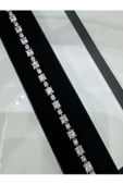 Çelik Rose Gold Zirkon Taşlı Su Yolu Bileklik - 12