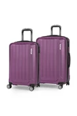 Spring Model Mor Renk 2'li Valiz Seti Kabin + Orta thumbnail 7