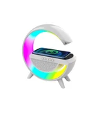 RGB Ledli ve Kablosuz Telefon ŞarjlI Bluetooth G Hoparlör - 1