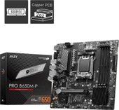 MSI MB PRO B650M-P AM5 DDR5 6000MHZ(OC) HDMI DP VGA 2X M.2 USB3.2 2.5G LAN MATX - 10