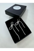 pinterest taşlı fiyonk küpe - 1