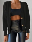 Kadın önü Düğmelitriko Hırka - 3