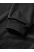 Üç İplik Kapşonlu 10 Kasıma Özel SweatShirt - Siyah - 3