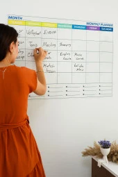 EVBUYA İNGİLİZCE AYLIK PLANLAYICI AKILLI KAĞIT (60X90CM) thumbnail 1