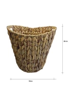 Panalı Naturel Oval Kulplu Derin Sepet Küçük Boy PNL22102S - 1