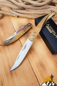 Kemik Sap Çakı Kamp Çakısı Outdoor Piknik Çakısı Mutfak Bıçak Bıçağı ( Vlz-p01 ) - 1