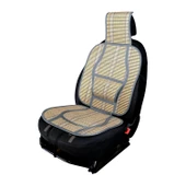 Oto Hasır Bambu Minder Ön Gri İkili Takım Bel Destekli Terletmez WF-1066 - 1