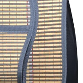 Oto Hasır Bambu Minder Ön Gri İkili Takım Bel Destekli Terletmez WF-1066 - 2