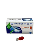 Photon T10 12V W5W Dipsiz Minyatür Amber Turuncu Gösterge Sinyal Ampulü 10 Adet - 1