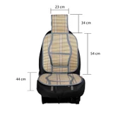 Oto Hasır Bambu Minder Ön Gri İkili Takım Bel Destekli Terletmez WF-1066 - 3