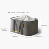 Joseph Joseph 50033 Tota 60 Litre Çamaşır Sepeti ve Torba Seti - Gri thumbnail 8