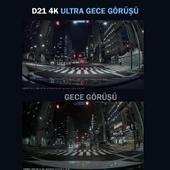 Vueroid Araç Kamerasi 4K Sony Starvis 2 Görüntü Sensörü GPS D21 - 6