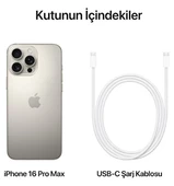 Apple iPhone 16 Pro Max 512 GB Natürel Titanyum (İthalatçı Garantili) thumbnail 3