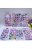 Kuromi&Melody Tasarımlı Sticker Anime Sticker 1 Kart(20-25 Adet) - 5