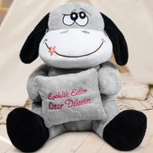 Eşeklik Ettim Özür Dilerim Peluş Oyuncak Eşek - 1