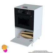 Modilayn UTKU Ankastre Fırın 1 Alt Kapaklı Dolap - 6