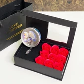 Güllü İstiridye İnci Kolye Seti thumbnail 2