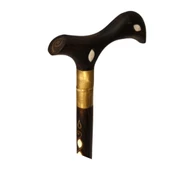 Sedef ve Telkari İşlemeli Bıçaklı Baston No11 - 3