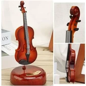 Hareketli Violin Müzik Kutusu - 4
