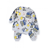 Kepçeli Erkek Çocuk Pijama Takım - 2