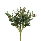 Yapay Zeytin 40cm 5 Dallı 10 Meyveli Demet Yapay Çiçek Artificial Olive - 3