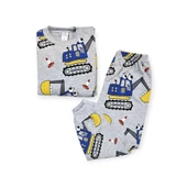 Kepçeli Erkek Çocuk Pijama Takım - 3