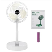 Katlanır Teleskopik Zemin Fanı Yaz Sessiz Öğrenci Masaüstü Fan USB Şarj Edilebilir Taşınabilir Ev Mini Hava Soğutucu - 2