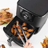 Renkli Isıya Dayanıklı Yıkanılabilir Silikon Fırın Ve Airfryer Yuvarlak Pişirme Matı 20 Cm - 12