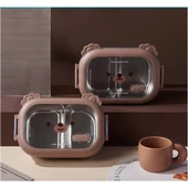 Bölmeli Paslanmaz Çelik Yemek Kutusu - 2