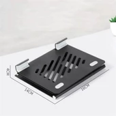 Ayarlanabilir Metal Dizüstü Destek Tabanı Katlanabilir Taşınabilir Laptop Sehpası Standı - 3