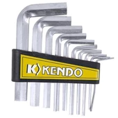 10 Parça Çelik Alyan Seti Kısa Düz Köşe Alyan Anahtar Takımı - 3