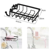 Paslanmaz Çelik Mutfak Banyo Musluğuna Sabitlenebilir Sabunluk - 3