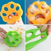 2 Adet Evcil Hayvanlar ve Çamaşır Makinesi İçin Pati Şekilli Renkli Tüy Temizleme Aparatı - 3