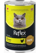 Reflex Plus Pate Içinde Et Parçacıklı Tavuklu Kısırlaştırılmış Kedi Konservesi 395gr - 1