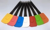 Dekoratif Renkli Silikon Spatula Pratik Sevimli Spatula Kaşık - 2
