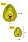 2'li İç İçe Geçebilen Armut Model Saklama ve Beslenme Kabı Seti (550 ml + 250 ml) - 8