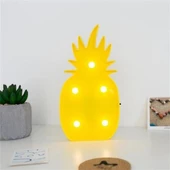 Ananas Şeklinde Ledli Dekoratif Eğlenceli Çocuk Gece Lambası - 7
