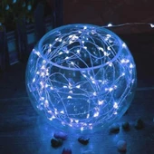 Pilli 5 metre Dekoratif Peri Led Beyaz Aydınlatma Süsleme Lambası - 2