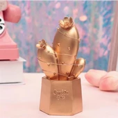 Led Işıklı Sevimli Kaktüs Dekoratif Masa Lambası Mini Biblo Gece Lambası Gold - 1