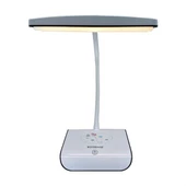 Şarjlı Oynar Esnek Başlıklı Dokunmatik 3 Farklı Modda Yanan Kaymaz Taban LED Masa Lambası - 1