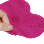 Pratik Kolay Makyaj Fırçası Temizleme Matı Aparatı Aleti Küçük - 7