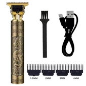 Vintage Görünümlü Güçlü 4 Farklı Başlıklı USB ŞarjlI Manuel Tıraş Makinası - 1