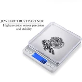 Dijital Hassas Mutfak Terazisi Hassas Tartı 2000 Gr/01 Gr Hassasiyet - 4