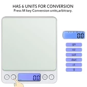 Dijital Hassas Mutfak Terazisi Hassas Tartı 2000 Gr/01 Gr Hassasiyet - 2