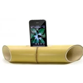 6 x 1 cm Girişli Kılıflı Bambu Ağacı Akustik Ses Yükseltici Aparat - 2