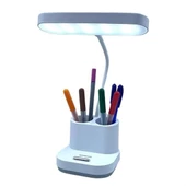 Kalemlikli USBli Dokunmatik 3 Kademeli 360 Derece Özel Göz Korumalı led Lityum Masa Lambası - 7