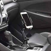 Teleskopik Araç Bardak Yerine Giren Telefon Tutucu - 2