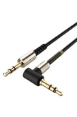 3.5mm AUX Kablosu Jak Erkek Erkek L Tipi 1 Metre Ses Aktarım Kablosu - 7