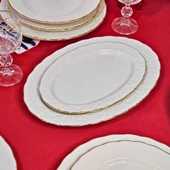İpek Altın Yaldızlı Pera 18 Prç Yemek Takımı - 4
